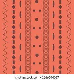 ABSTRACT PATTERN DESIGN WIITH COLORFUL FLAT COLOR.GEOMETRIC SHAPES LINES ORANGE BACKGROUND FOR WALLPAPER COVER DESIGN 