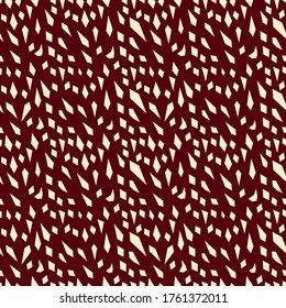 Abstract pattern design wine red background inspired in sharp fragments. Vector pattern for branding and fashion