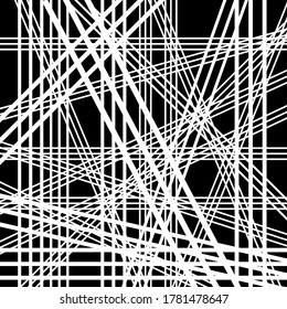 An abstract pattern design for wrapping paper, wallpaper, fabric, backdrop and etc. They’re randomly directions strips and lines very messed.