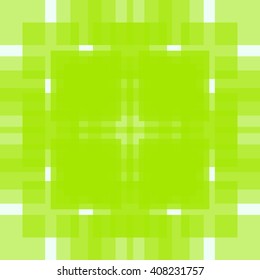  Abstract pattern design.Abstract pattern pale green color of the squares symmetrical. Fractal pattern.