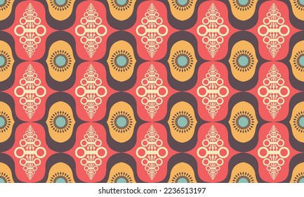 Abstract pattern designed for fabric or paper printing