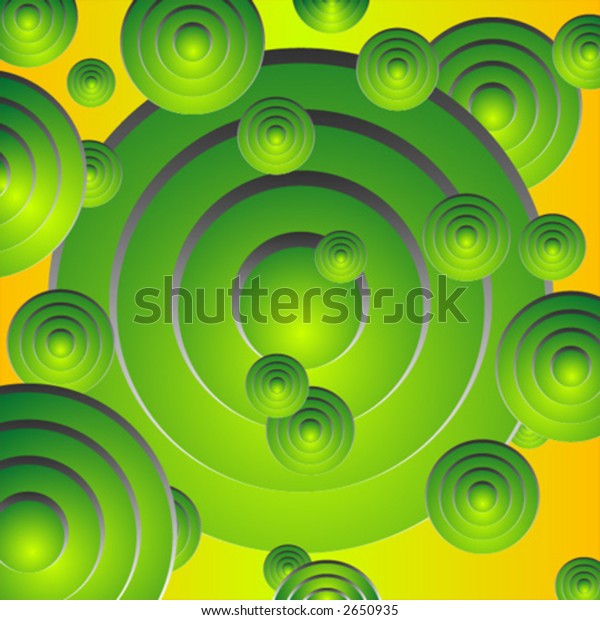 Abstract\
pattern with different size circles and\
colors