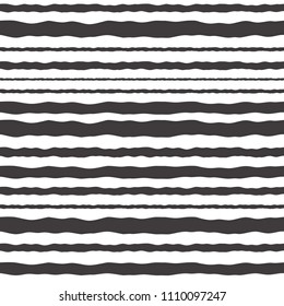 Abstract pattern of different strips. Element of marine design. Waves for packing, tiles, textiles, backgrounds