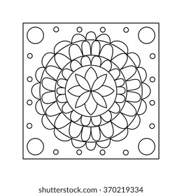 Abstract pattern doodle  or henna style 