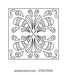 Abstract pattern doodle  or henna style 