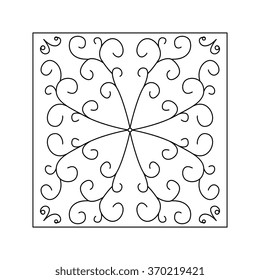 Abstract pattern doodle  or henna style 