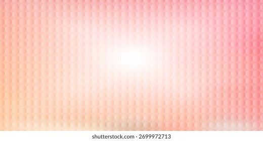 Abstract pattern dots halftone perspective on soft gradient pink and blue hologram color background. Simple flat pastel design with copy space. Minimal and modern banner design. 