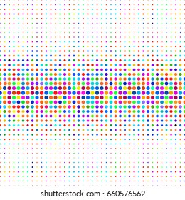 Abstract pattern with dots. Modern colorful texture. Geometric background