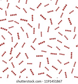 Abstract pattern of dots red line. For your design. Vector.