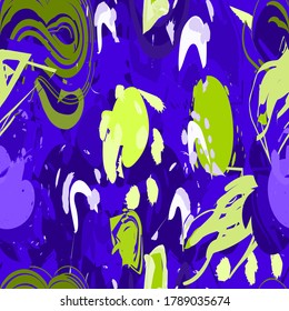 abstract pattern drawn by hand with a brush.seamless pattern.vector illustration.