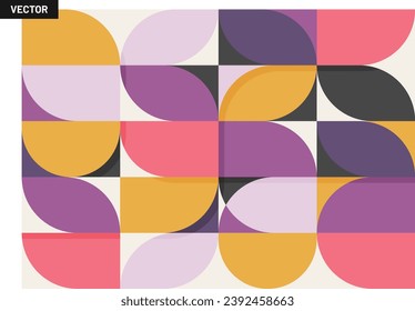 abstract pattern dynamic shapes colorful art vector