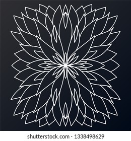 Abstract pattern. Elegant and cute illustration. An isolated abstract drawing depicting himself, oriental pattern for the decor and background of your design. Vector illustration.