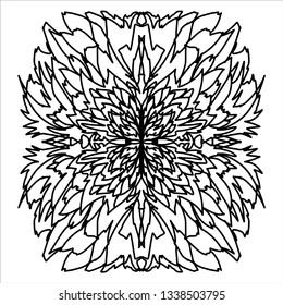 Abstract pattern. Elegant and cute illustration. An isolated abstract drawing depicting himself, oriental pattern for the decor and background of your design.