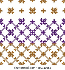 abstract pattern with embroidery ornament. sample for embroidery. vector illustration. for design, textile