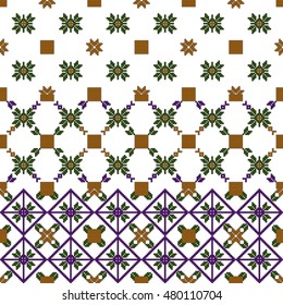 abstract pattern with embroidery ornament. sample for embroidery. vector illustration. for design, textile