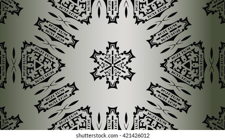 abstract pattern with ethnic face symbol vector background. Perfect for wallpapers, fills, web page backgrounds, surface textures, textile
