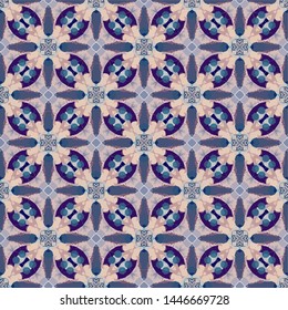 Abstract pattern in ethnic traditional style. Abstract vintage pattern with decorative pattern oriental style