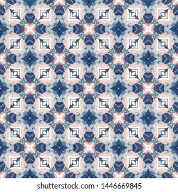 Abstract pattern in ethnic traditional style. Abstract vintage pattern with decorative pattern oriental style