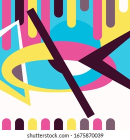 abstract pattern expressive shape ornaments graphical design