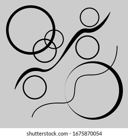 abstract pattern expressive shape ornaments graphical design