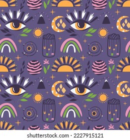 Abstract pattern, eye, mysticism, astral. vector pattern