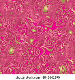 Abstract pattern for fabric. Twisted stripes. Seamless pattern, abstract golden wavy stripes, vector background