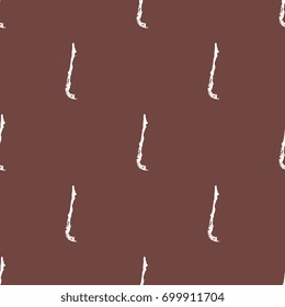 abstract pattern filled with maps of chile. white silhouettes on brown background