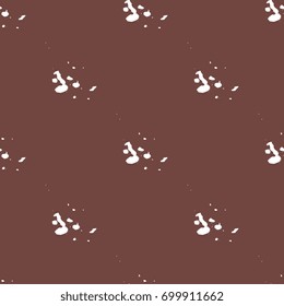 abstract pattern filled with maps of galapagos. white silhouettes on brown background