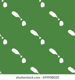 abstract pattern filled with maps of saint kitts and nevis. white silhouettes on green background