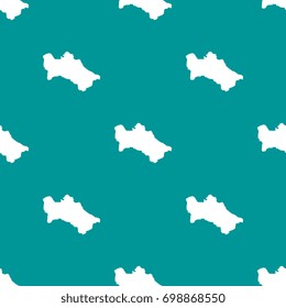 abstract pattern filled with maps of turkmenistan. white silhouettes on green background