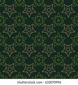 Abstract pattern. Five-sided elements. Wallpaper. Background.