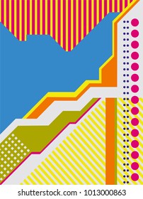 Abstract pattern in flat style a vector design card geometric background. Flyers and banner designs.