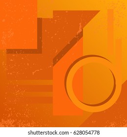 Abstract pattern in flat style a vector geometric background.Wallpaper on website or a background for press on fabric, brown gift paper.Material design.Paper flat vector
  
