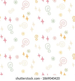 Abstract pattern with floral background elements. Design for poster, card, invitation, brochure. Vector illustration hand draw style.