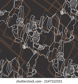 Abstract pattern. abstract floral and geometric print pattern for textile design and fabrics. seamless abstract brush digital print pattern
