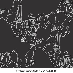 Abstract pattern. abstract floral and geometric print pattern for textile design and fabrics. seamless abstract brush digital print pattern
