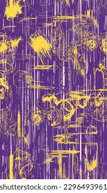 Abstract pattern. abstract floral and geometric print pattern for textile design and fabrics. seamless abstract brush digital print pattern
