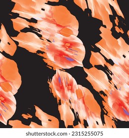 Abstract pattern. abstract floral and geometric print pattern for textile design and fabrics. seamless abstract brush digital print pattern
