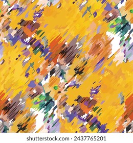 Patrón abstracto. patrón de impresión floral y geométrica abstracto para el diseño textil

