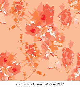 Patrón abstracto. patrón de impresión floral y geométrica abstracto para el diseño textil
