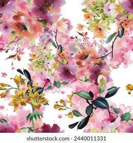 Abstract pattern. abstract floral and geometric print pattern for textile design
