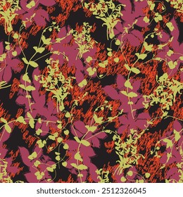 Abstract pattern. abstract floral and geometric print pattern for textile design and fabrics. seamless abstract brush digital print pattern
