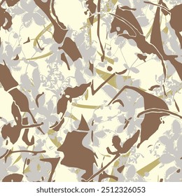 Abstract pattern. abstract floral and geometric print pattern for textile design and fabrics. seamless abstract brush digital print pattern
