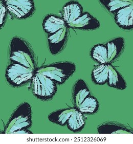 Abstraktes Muster. abstrakte florale und geometrische Druckmuster für textiles Design und Stoffe. nahtloses abstraktes digitales Pinseldruckmuster
