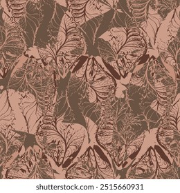 Patrón Abstractas. patrón de impresión floral y geométrica abstracta para el diseño textil y las telas. patrón de impresión digital de pincel abstracto sin costuras

