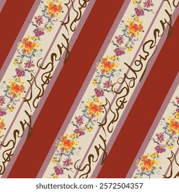 Abstract pattern. abstract floral and geometric print pattern for textile design
