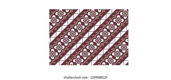 Abstract pattern with floral motifs. Simple background.