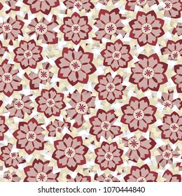 Abstract pattern. Floral seamless background. Fashion prints