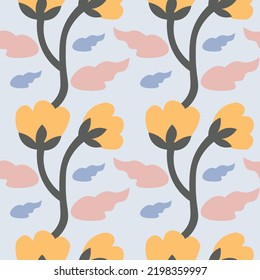 Abstract pattern. Floral seamless design