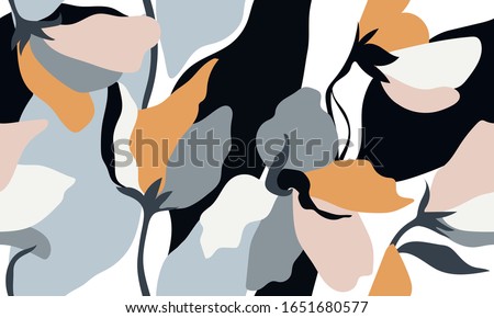 Abstract pattern. Floral seamless design